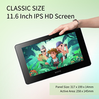 Tablette graphique portable BOSTO BT-12HD 11,6 pouces HD H-IPS LCD, écran 1366*768, fonction d'inclinaison, alimentation USB