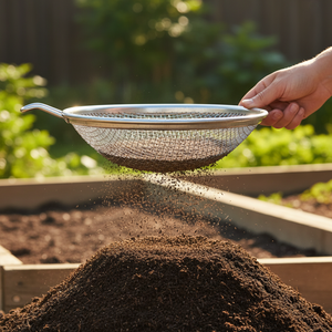 <span class=keywords><strong>Tamis</strong></span> <span class=keywords><strong>de</strong></span> <span class=keywords><strong>jardin</strong></span> polyvalent en acier galvanisé pour le jardinage, l'agriculture et le compostage - Product Image 1