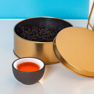 Scatola di latta del metallo della torta del biscotto delle scatole di latta rotonde del biscotto su ordinazione vuoto del commestibile dell'<span class=keywords><strong>oro</strong></span> - Product Image 3