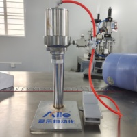 Machine de démontage de valve d'aérosol semi-automatique pneumatique avec commande PLC pour bouteilles et applications chimiques