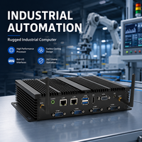 Mini PC Industrial sin Ventilador con Intel Core I7-1165G7 de 11.ª Generación, Uso Industrial, 4 Núcleos, Puertos Ethernet Duales, Computadora de Escritorio Integrada