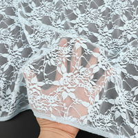 Vente en gros d'usine 90% nylon 10% élasthanne Tissu en dentelle écologique et tendance 150 cm de large Tissu en dentelle élastique pour robes