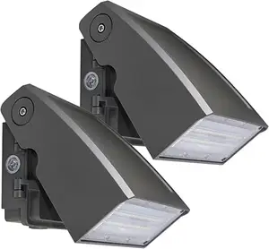 Us Stock Mini No Flicker 100W montaggio a parete luce regolabile Full Cutoff Wallpack Lights Building ingresso Wall Pack Light