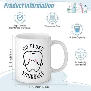 Regalos de dentista a granel para mujeres y hombres, regalos de dentista, <span class=keywords><strong>bolsa</strong></span> de maquillaje Dental, taza, llavero para gracias, compañero de <span class=keywords><strong>trabajo</strong></span> - Product Image 3