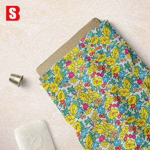 Menerima kustomisasi cetak bunga antik cetakan botani 80s kepadatan tinggi kain kebebasan London lembut untuk garmen wanita - Product Image 4