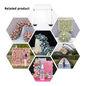 Janji pelari bunga sutra buatan Premium UNTUK lorong pernikahan dan meja pemasok grosir desain khusus - Product Image 5