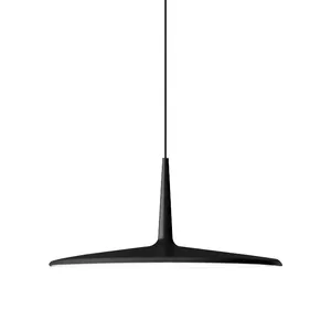 High Quality Matt Black Luxury Aluminum Hanging Modern Nordic Dining Room Kitchen Island Pendant Light