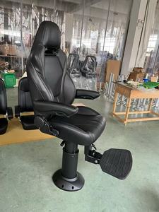 Sedile per Barca con Schienale, Braccioli e Poggiatesta Regolabili, Colore Personalizzabile, Sedia Pilota con Sospensione - Product Image 2