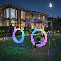 Décoration de jardin lumineuse à LED, multicolore, télécommande, IP54, décoration de fête, intensité réglable, batterie au lithium, Halloween