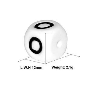 ลูกปัดไม้ตัวหนังสือสีสันสดใสสำหรับตกแต่งเครื่องประดับแบบทำมือ - Product Image 6