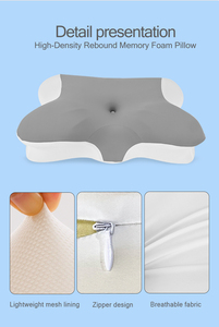 Modern Cervical <b>Pillow</b> Relieves Neck Pain Ergonomic Sleep <b>Pillow</b> Memory Foam Cooling Breathable Cover Hypoallergenic - Product Image 2