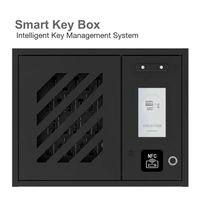 Caja Fuerte Inteligente de 20 Llaves, Sistema de Gestión de Llaves Inteligente, Lector RFID de Pared, Protección de Seguridad con Huella Dactilar y Reconocimiento Facial