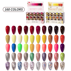 HONEY GIRL <span class=keywords><strong>Set</strong></span> de Esmaltes de Uñas en Gel UV Regular de 160 Colores para Salón de <span class=keywords><strong>Manicura</strong></span>, Kit de Arte de Uñas, Esmalte <span class=keywords><strong>Permanente</strong></span> UV, <span class=keywords><strong>Set</strong></span> de Esmaltes de Uñas Disco - Product Image 1