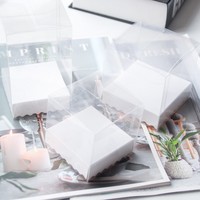Blister PVC En Plastique Transparent Emballage Paquet Boîte PET En Plastique Transparent Cosmétique Cadeau Boîte Pour Gâteau