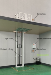 Elevador Hidráulico Eléctrico Personalizado CE de 1 Tonelada, Elevador de Carga para Almacén y Plataforma Elevadora de Personas - Product Image 2