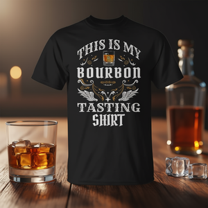 This Is My Bourbon T-Shirt Black Chemise décontractée pour hommes - Product Image 3
