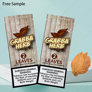 Bán buôn Pre CuộN Zip Mylar hút xì gà wrapper lá đóng gói túi ziplock thuốc Lá Nhiệt sealable 3 side seal Pouch - Product Image 1