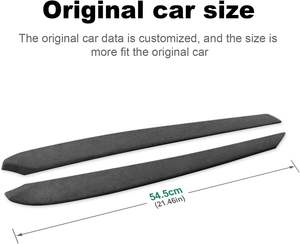 Tira Decorativa para Panel de Puerta Interior de Automóvil, Estilo Alcántara Italiano, para Tesla Model 3 Y 2017 2018 2019 2020 2021 2022 - Product Image 6