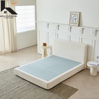 Cadre de lit pleine grandeur guimauve Lit nuage avec tête de lit Cadre de lit rembourré pour chambre à coucher