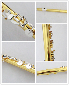 FOCUS Flûte professionnelle de haute qualité avec corps en or et clés en argent Instrument de musique de la meilleure qualité à <span class=keywords><strong>une</strong></span> sensation premium - Product Image 4