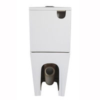 Chaozhou usine directe de haute qualité moderne porcelaine closestool sanitaire cuvette de toilette p-trap sans rebord deux pièces toilettes