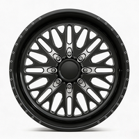 SL 22X14 28X16 20X12 24X14 Velg Truk Tempa Custom Matte Black Deep Dish dengan 8X165.1 8X180 8X170 untuk RAM 2500 Ford F250