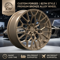 Jantes forgées sur mesure 5x120 5x112 18 19 20 pouces Noir brillant Design 827M Jantes en alliage pour BMW M2 M3 M4 M5 F80 F82 G20 G30 G80