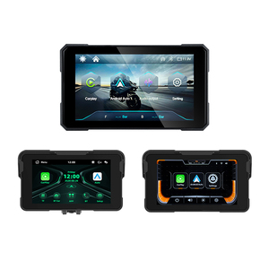 EKIY Pantalla de Navegación Giratoria de 5 Pulgadas para Motocicleta con CarPlay Inalámbrico, Android Auto, Función de Espejo de Pantalla, <span class=keywords><strong>GPS</strong></span> Portátil para <span class=keywords><strong>Moto</strong></span> - Product Image 1
