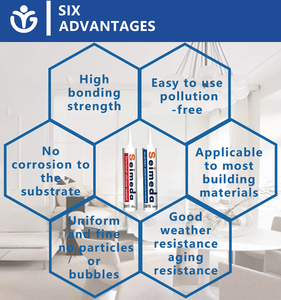 Bán buôn thời tiết tốt kháng không mùi GP silicon 300ml trong suốt acetic GP Silicone sealant - Product Image 4