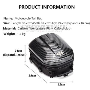 Sac de queue de moto étanche sac de siège arrière durable multifonctionnel sac de siège arrière de moto sac de <span class=keywords><strong>casque</strong></span> de moto sac à dos - Product Image 4
