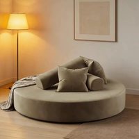 Minimalistischer Moderner Luxus-Holzrahmen-Sofahocker mit Kunstleder-Polsterung für Bekleidungsgeschäfte, Hotellobby und Ruhebereiche