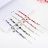 Collier de luxe en strass et diamants pour animaux de compagnie, bijoux pour chiens, collier pour chats, accessoires pour animaux de compagnie, vente en gros