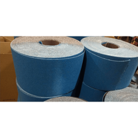 Rouleau de papier abrasif de haute qualité en oxyde d'aluminium avec support en papier pour le polissage