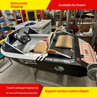Bateau électrique en alliage d'aluminium pour 2 ou 4 personnes avec propulsion à jet d'eau