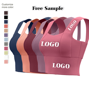 הסיטונאי נשים ספורט נשים לדחוף את כושר יוגה טנק עליון רצועה אתלטי בחזרה קבוע החזייה ספורט כוסות - Product Image 2