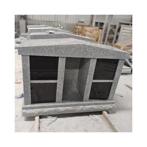 SH STONE Pierre Naturelle Personnalisé Granit Gris Columbarium Chapelle Funéraire 4 Niches Solutions De Crémation Urne Avec Vase - Product Image 1