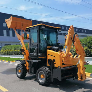 Backhoe <span class=keywords><strong>Loader</strong></span> Wheel <span class=keywords><strong>Loader</strong></span> 4x4 Retroexcavadora Backhoe <span class=keywords><strong>Loader</strong></span> Baru untuk dijual - Product Image 3
