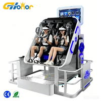 Machine de jeu virtuel d'intérieur pour parc d'attractions, simulateur de chaise VR 360 double, machine de jeu d'arcade