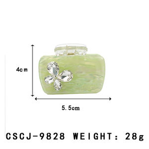 CANYUAN Élégant Clip à <span class=keywords><strong>Cheveux</strong></span> Circulaire en Perle, Pince à <span class=keywords><strong>Cheveux</strong></span> Monochrome Mixte pour Fille, Mini Pince à <span class=keywords><strong>Cheveux</strong></span> Personnalisée en PVC - Product Image 2