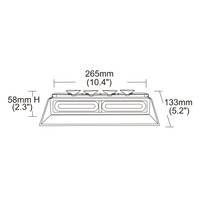 Luz Estroboscópica LED para Tablero, Luz de Advertencia LED YL-317