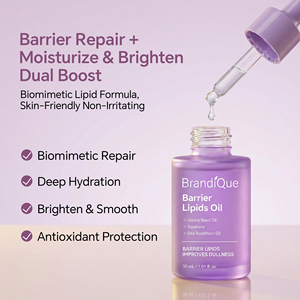 Huile hydratante éclaircissante à l'acide hyaluronique, sérum blanchissant, lipides <span class=keywords><strong>de</strong></span> barrière, huile pour le visage - Product Image 4