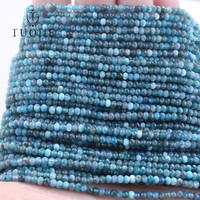 Perles de pierre facettées rondes 2x3mm en gros, perles rondes facettées naturelles, perles de pierres précieuses pour la fabrication de bracelets, colliers et bijoux