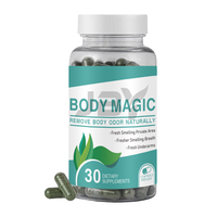 JBY OEM Marque Privée Capsules de Chlorophylle Magique à Base de Feuilles de Persil Biologique pour la Détoxification, la Digestion et la Santé Intestinale