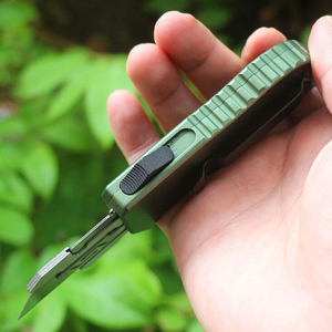 <span class=keywords><strong>Couteau</strong></span> utilitaire automatique OTF Cali Legal Length Heavy Duty à double action, lame de rasoir SK5 tranchante et remplaçable - Product Image 3