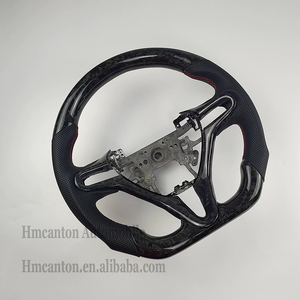 พวงมาลัยรถ2รุ่นแบบเจาะรูหนังคาร์บอนไฟเบอร์เหมาะสำหรับ Honda Fit