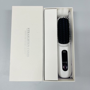 Cepillo Alisador de Cabello Portátil, Cepillo Eléctrico para Peinar con 3 Niveles de Calor para Uso Doméstico y en Hoteles - Product Image 6