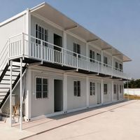 Maison Modulaire Préfabriquée Pliable 20ft 40ft Conteneurisé Tout Acier Moderne pour Habitation, Bureau, Cuisine Extérieure, Salle de Sport