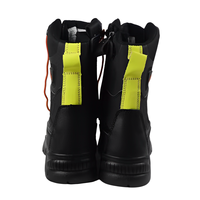 Bottes en cuir anti-incendie antidérapantes en cuir de vachette 100% à isolation thermique OEM pour les conditions structurelles et de feu de forêt