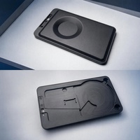 Plaque en plastique nylon noir usinée CNC OEM, plaque de fixation en plastique usinée CNC de précision, pièces mécaniques en plastique CNC personnalisées