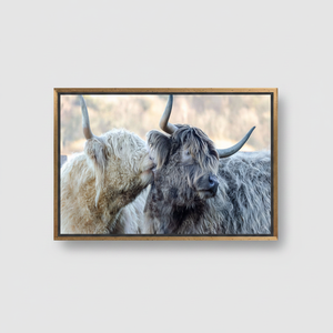 Elegant Printed Canvas Artwork: Living Room Animal Decor,GOLD <b>FRAMED</b> CANVAS - Product Image 2